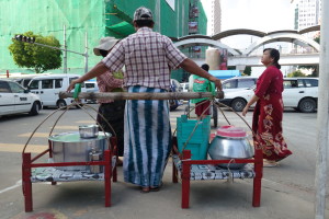 Food street vendor in Yagon
